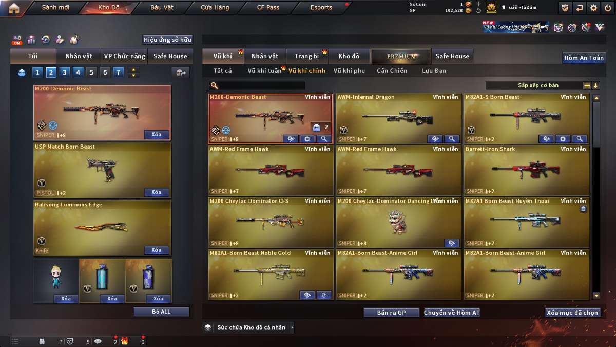shop acc cf uy tin gia re